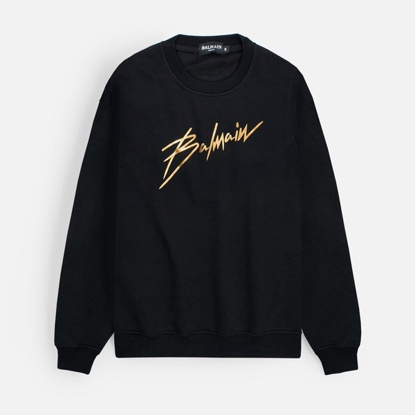Balmain Black Golden S Sweatshirt
